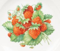 Four Royal Copenhagen Porcelain Fruit Plates