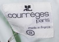 A Group of Three Courreges Skirts, Mint and navy, Size A, blue Size B.