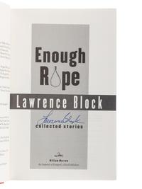 BLOCK, Lawrence (b. 1938). A group of 6 works by Block, ALL FIRST EDITIONS, ALL SIGNED OR INSCRIBED, comprising: