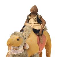 A Steiff Camel and Monkey
