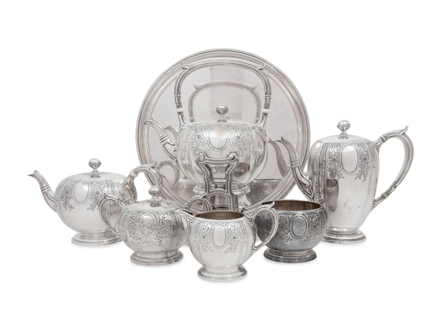 An American Silver Seven-Piece Tea and Coffee Service