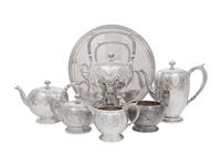 An American Silver Seven-Piece Tea and Coffee Service