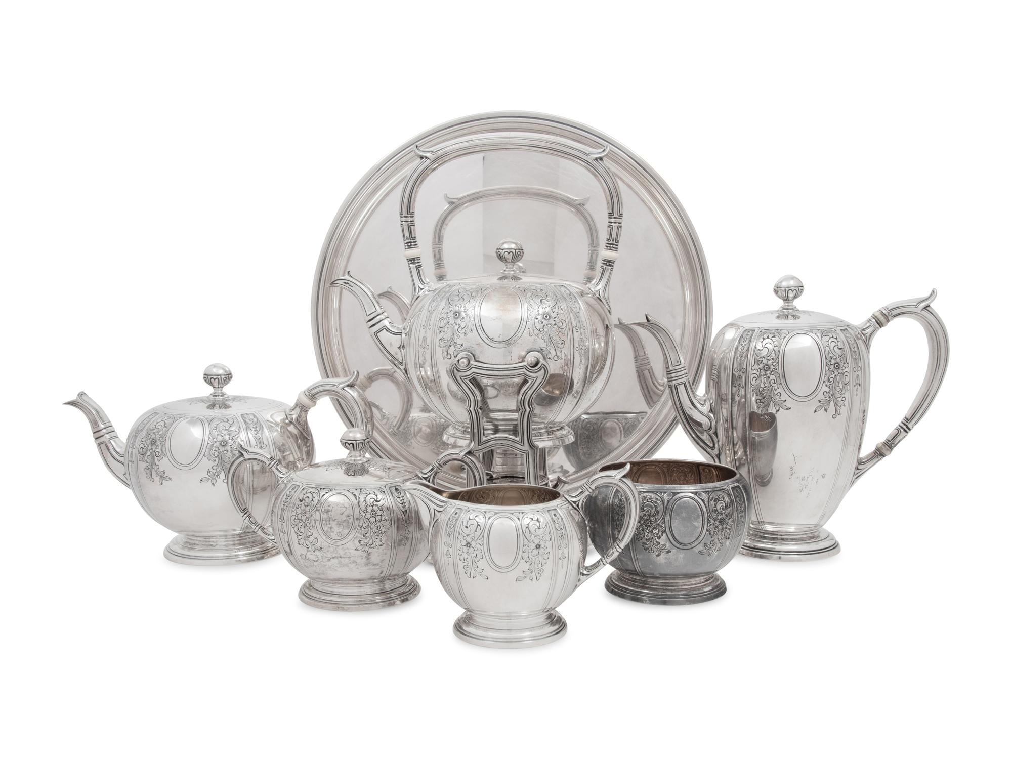 An American Silver Seven-Piece Tea and Coffee Service