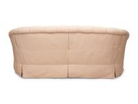A Button-Tufted Silk Upholstered Settee