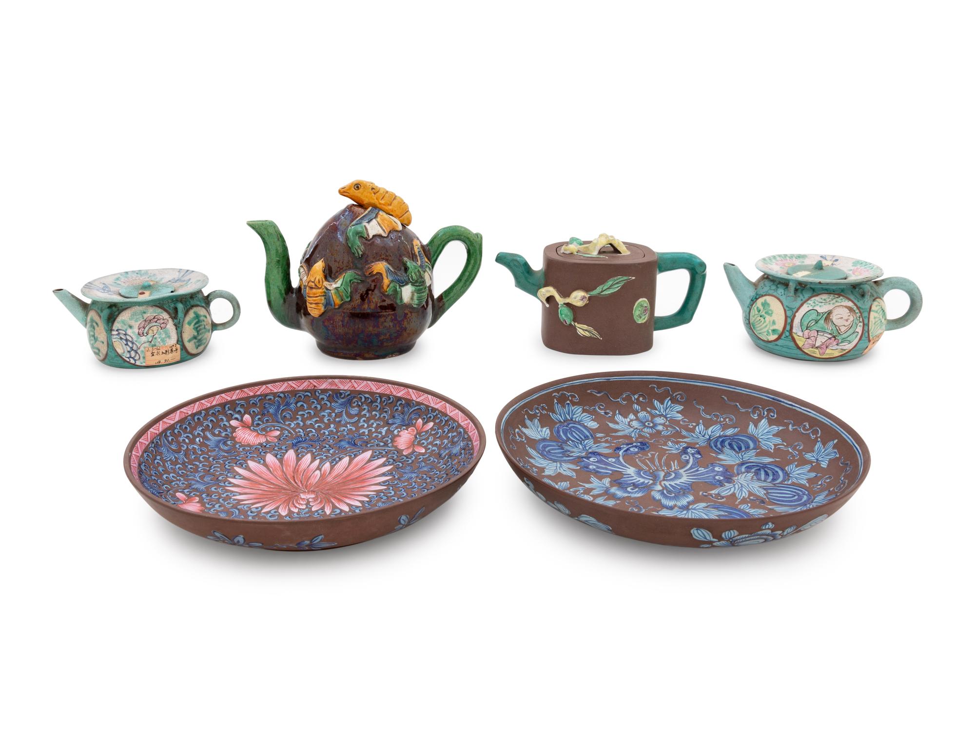 Six Chinese Pottery Tea Articles