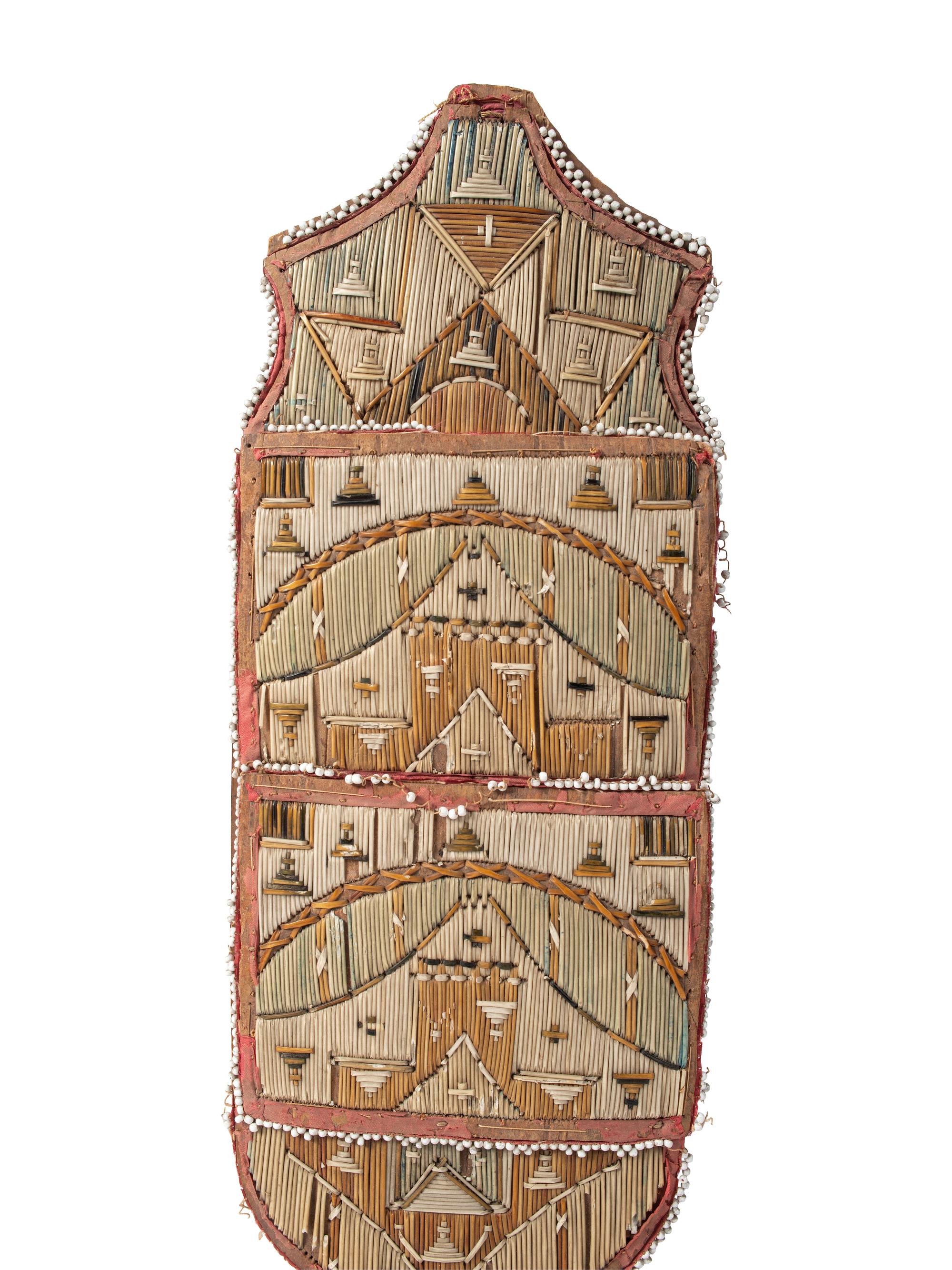 Great Lakes Quilled Birchbark Baskets and Wall Pocket