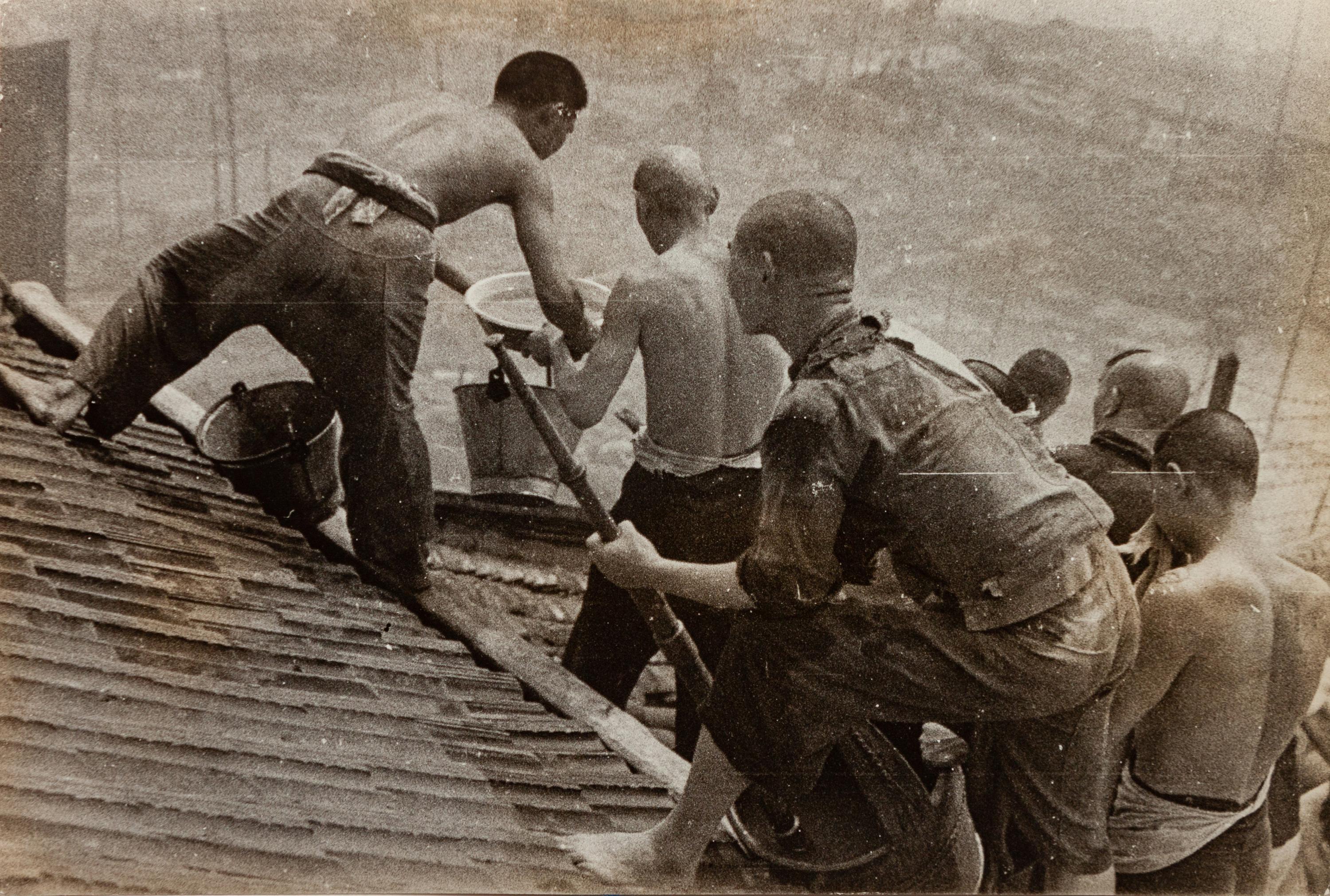 A pair of photographs ( China , 1930s; Chartres , August 18, 1944)