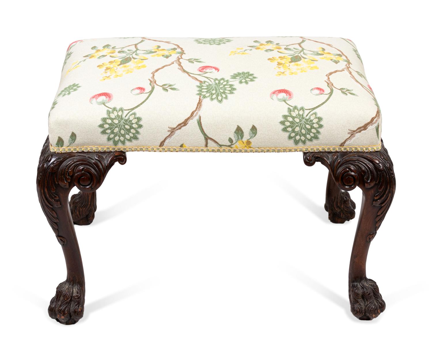 A George II Style Carved Bench