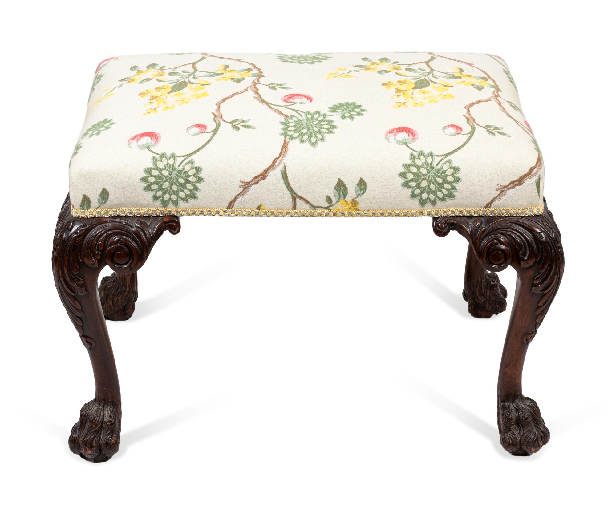 A George II Style Carved Bench