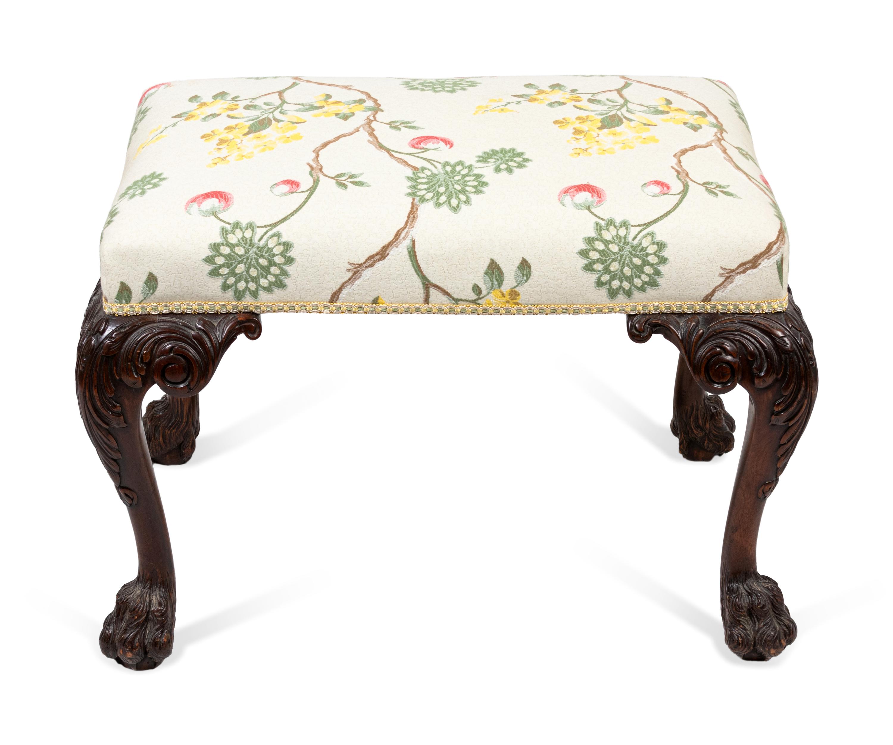 A George II Style Carved Bench