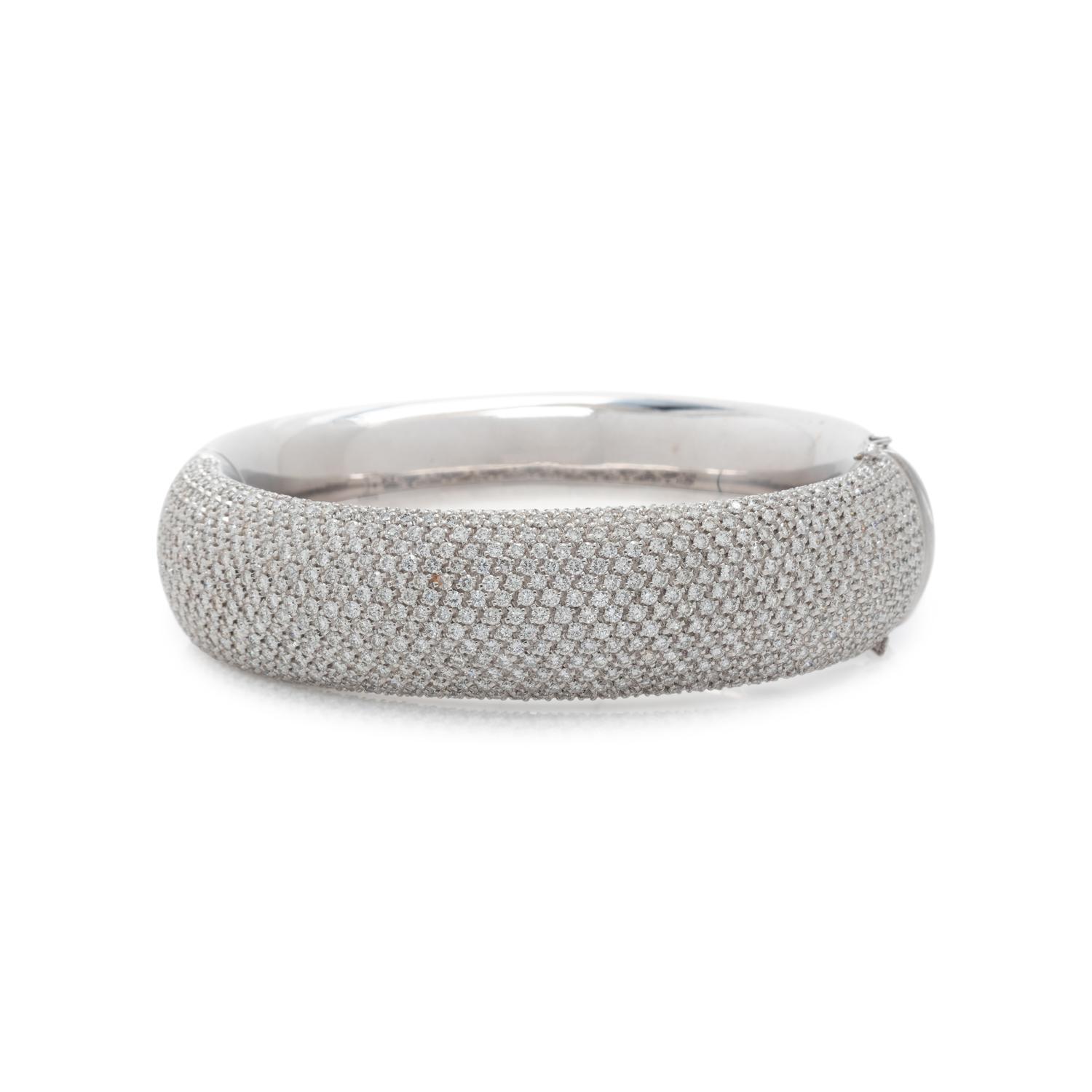 FRENCH, DIAMOND BANGLE BRACELET