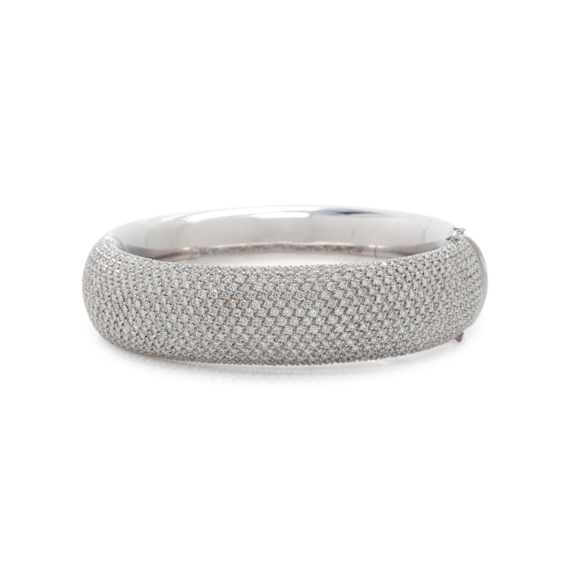 FRENCH, DIAMOND BANGLE BRACELET