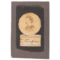 Samuel L. Clemens CDV with Signed Inscription