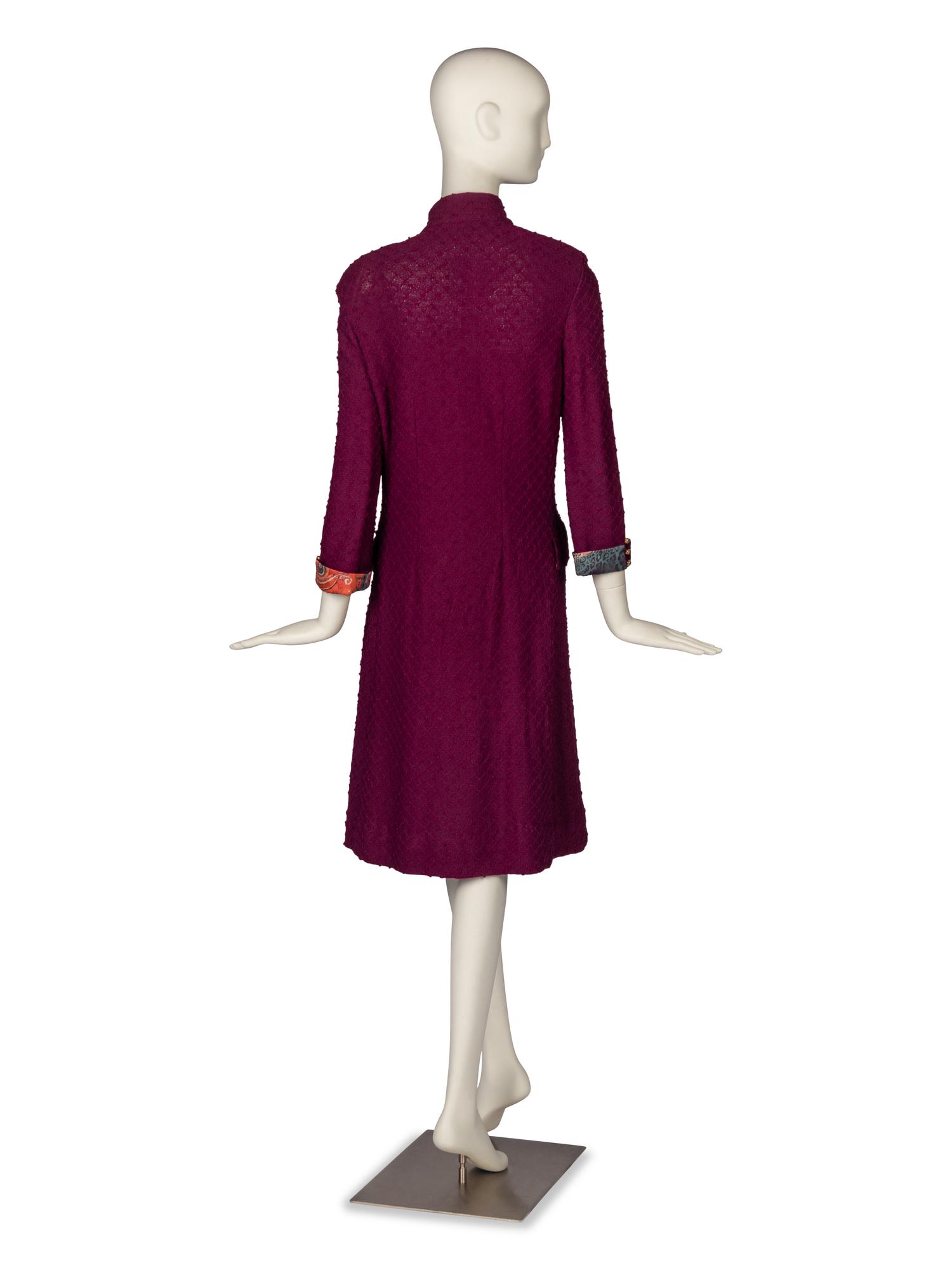 St. John Knit Coat with Brooch