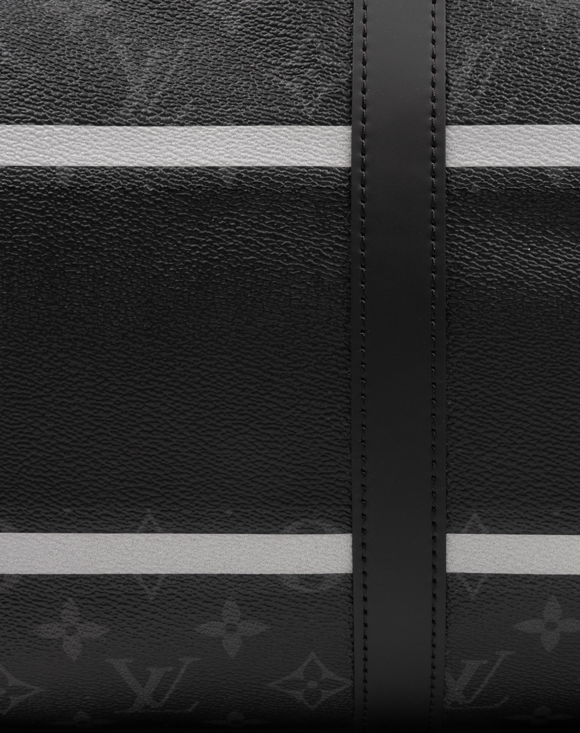 Louis Vuitton Keepall Bandoulière 45 in Monogram Eclipse Canvas, Flash Fragment, Fujiwara X Fragment, Fall Winter 2017
