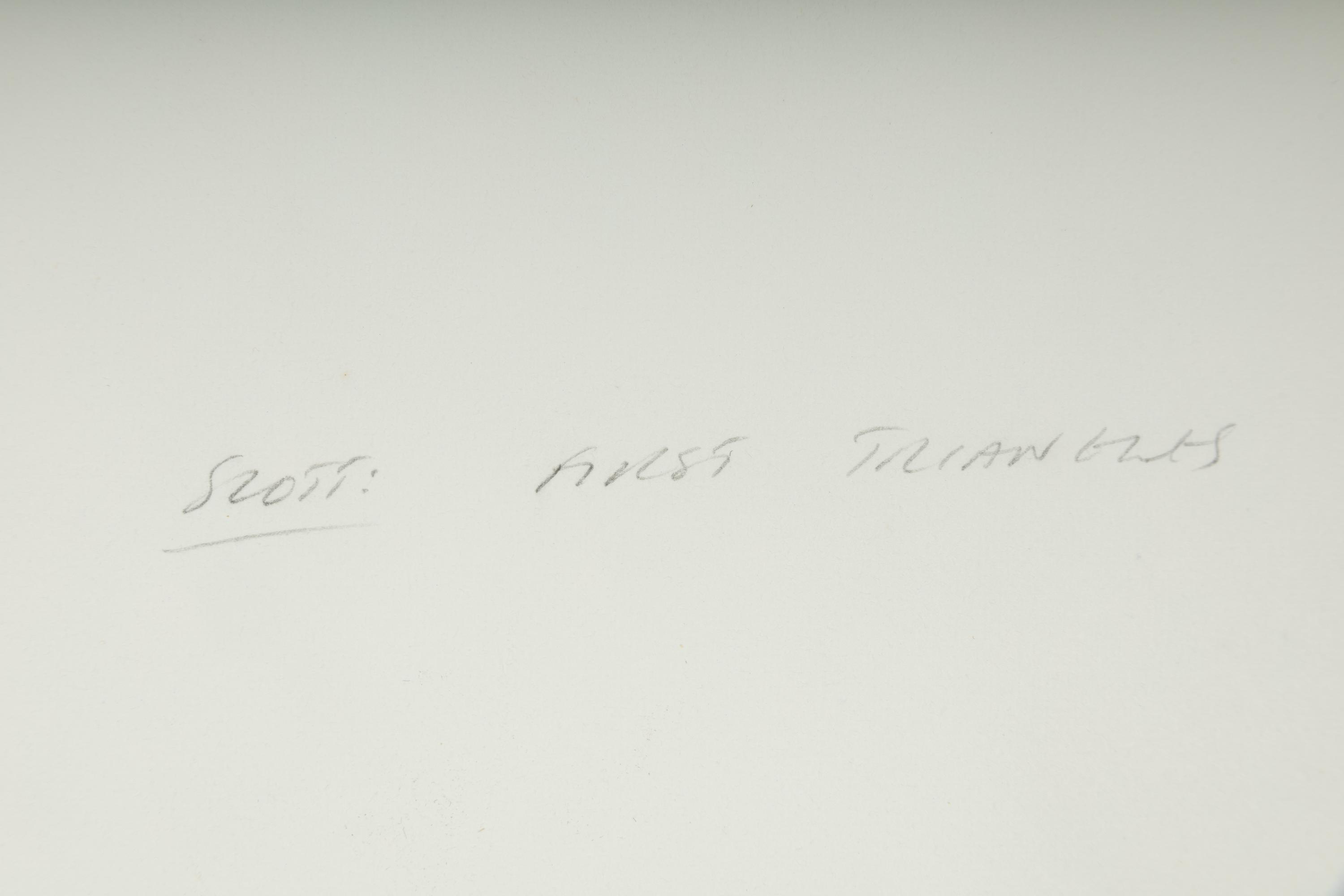 First Triangles (from A Poem for Alexander ), 1972