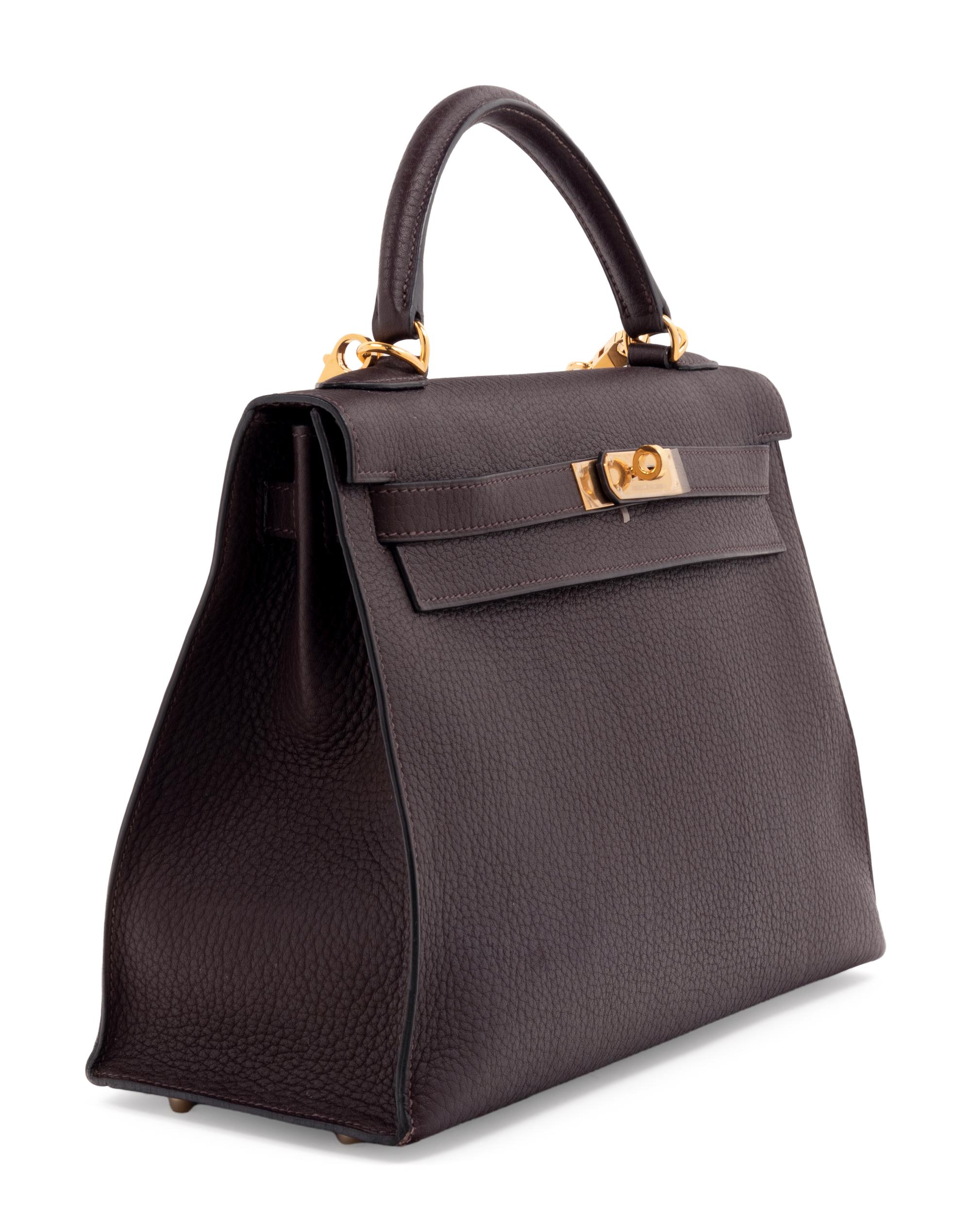 Hermès Dark Brown Leather 32cm Kelly Bag, 2007