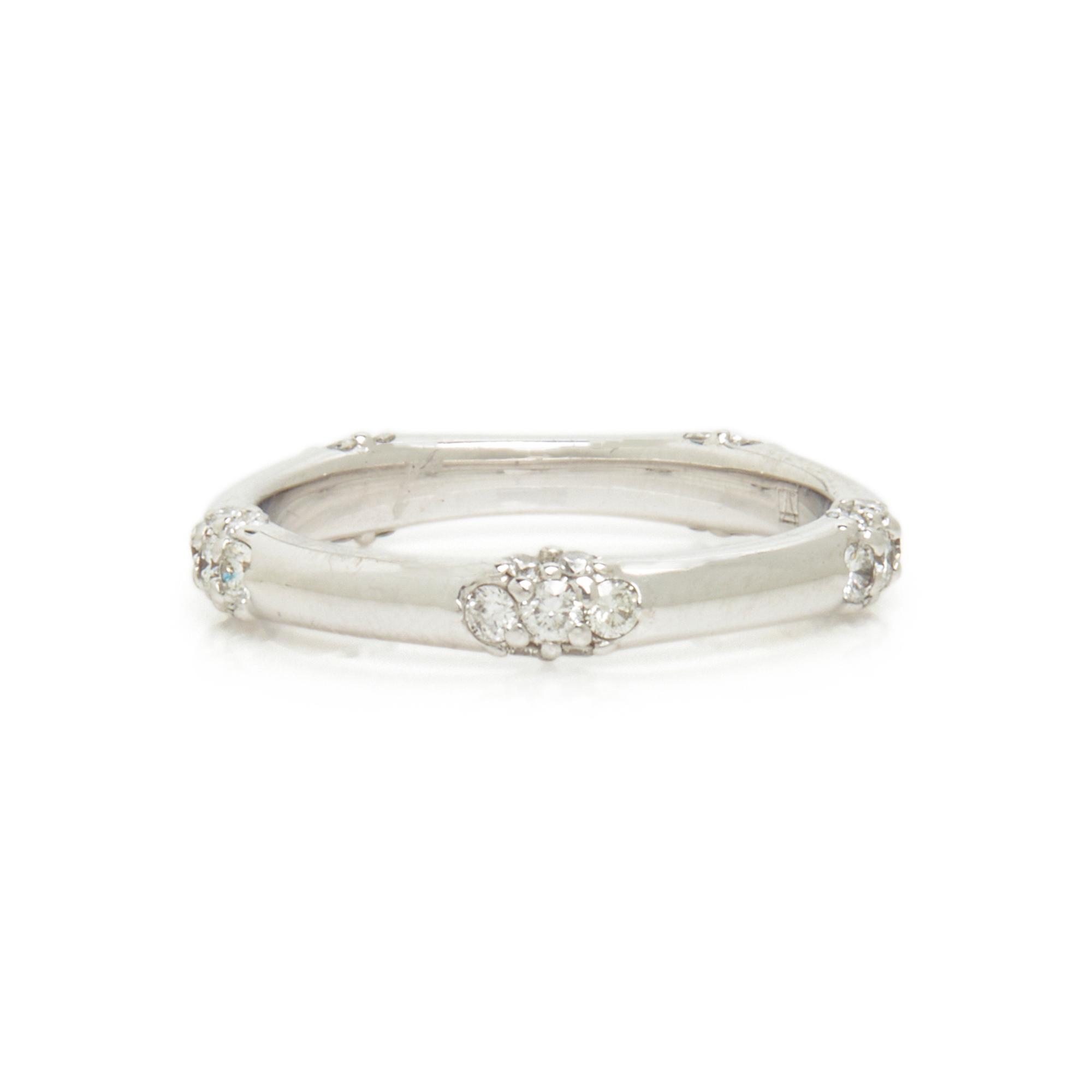 ANNA SHEFFIELD, WHITE GOLD AND DIAMOND 'CELESTINE' RING