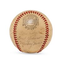 A 1941 Boston Red Sox Team Signed Autograph Baseball (Beckett Authentication Services Letter of Authenticity)