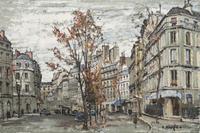 Parisian Boulevard (a double-sided painting)