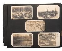 [WORLD WARS]. Archive featuring WWI photo album with scarce photographs from the Russian front.