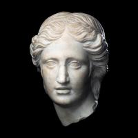 A Roman Marble Head of a Goddess or Youthful God