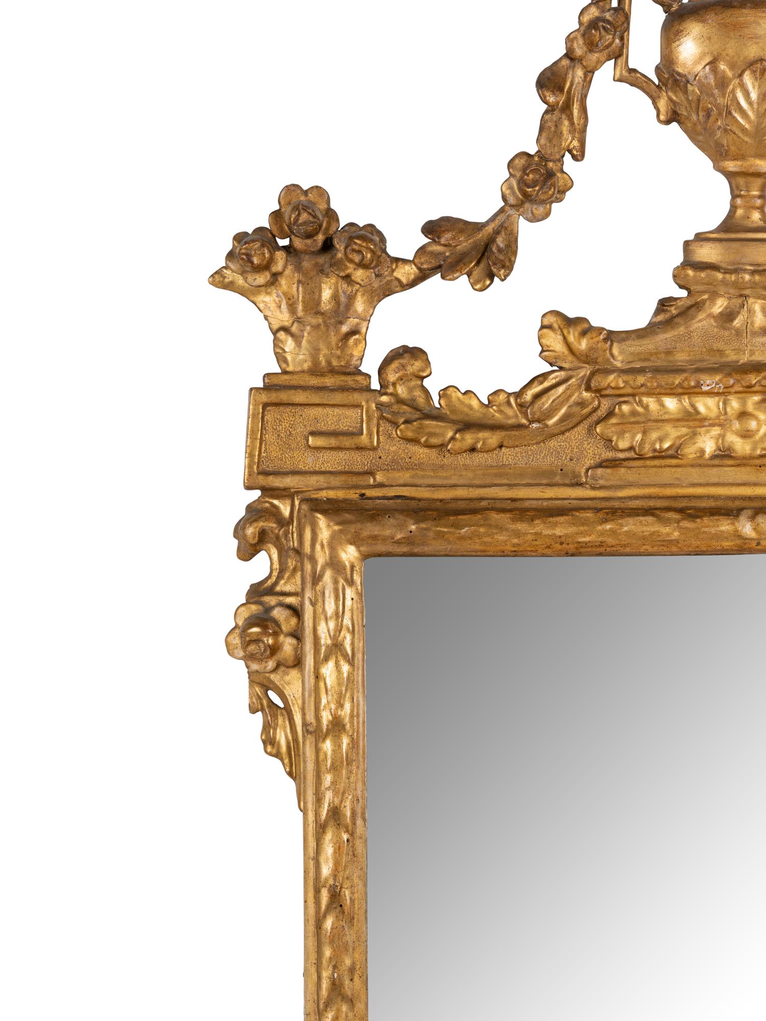 An Italian Giltwood Pier Mirror
