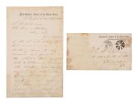 GRANT, Ulysses S. (1822-1885). Autograph letter signed ("U.S. Grant"), as Lieutenant General. City Point, VA, 25 October 1864. With original cover addressed in Grant's hand.