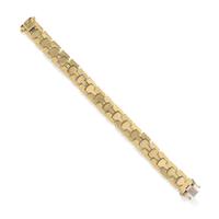 BICOLOR GOLD ZIPPER LINK BRACELET