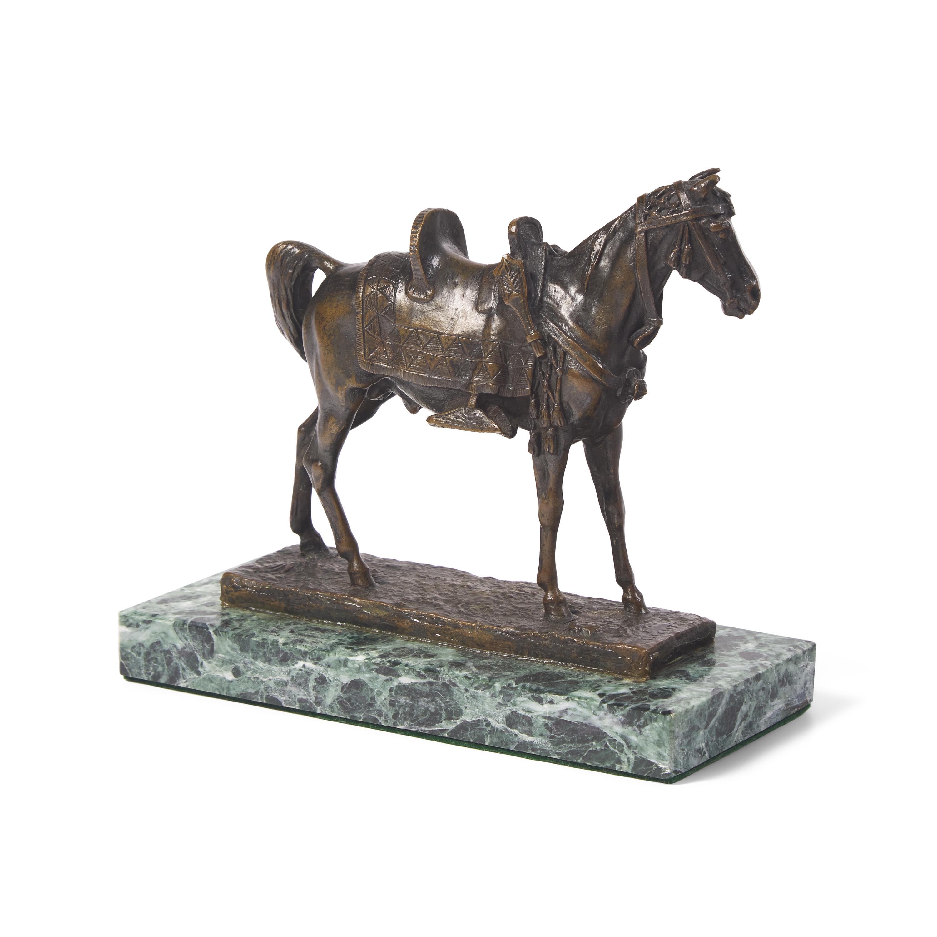 Jean-François-Théodore Gechter (French, 1796-1844), Arab Horse with Saddle