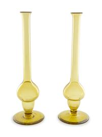A Pair of Footed Vases