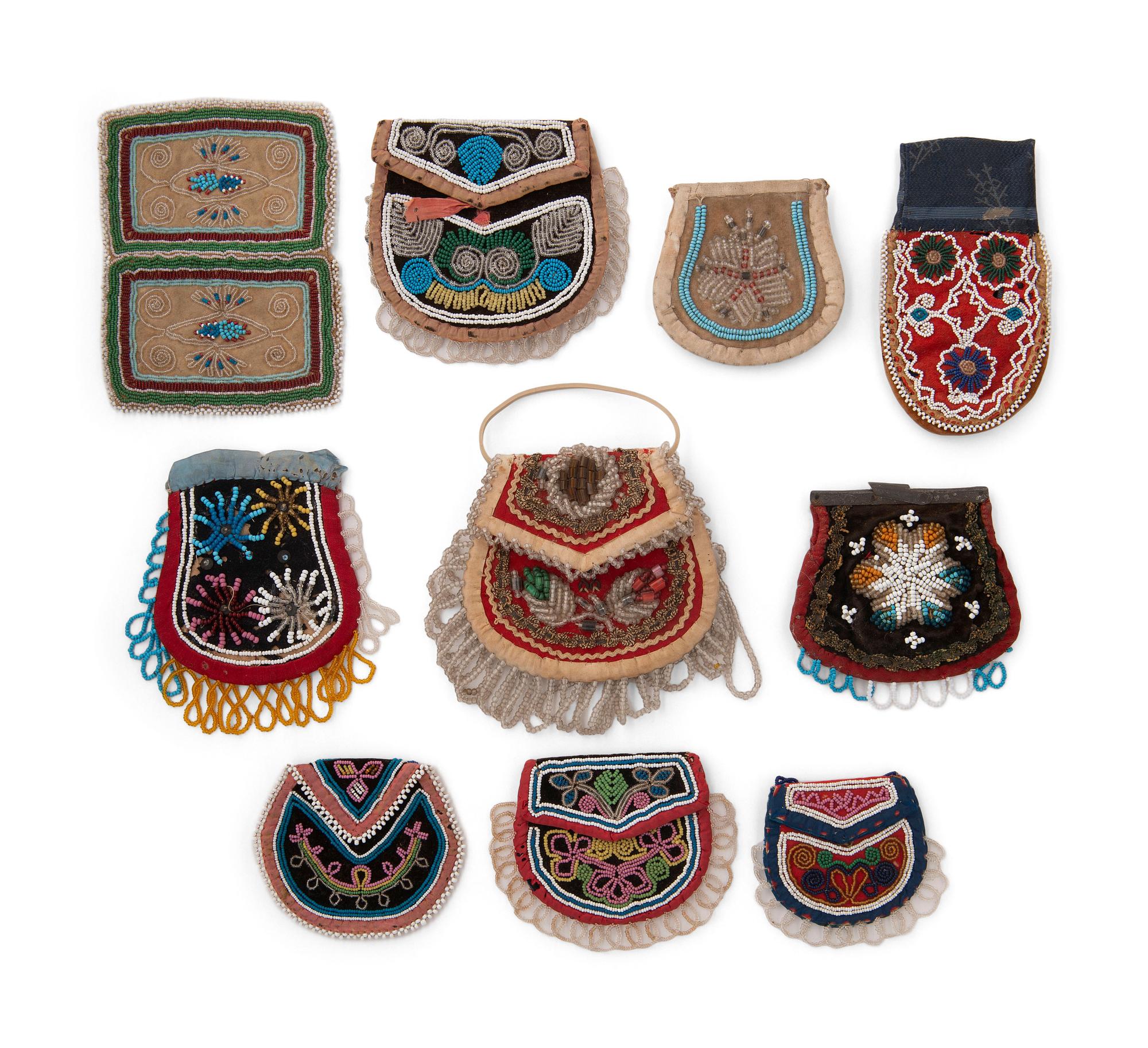 Collection of Eastern Woodland Beaded Coin Purses