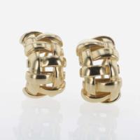 A Pair of 18K Yellow Gold Tiffany & Co. Earrings