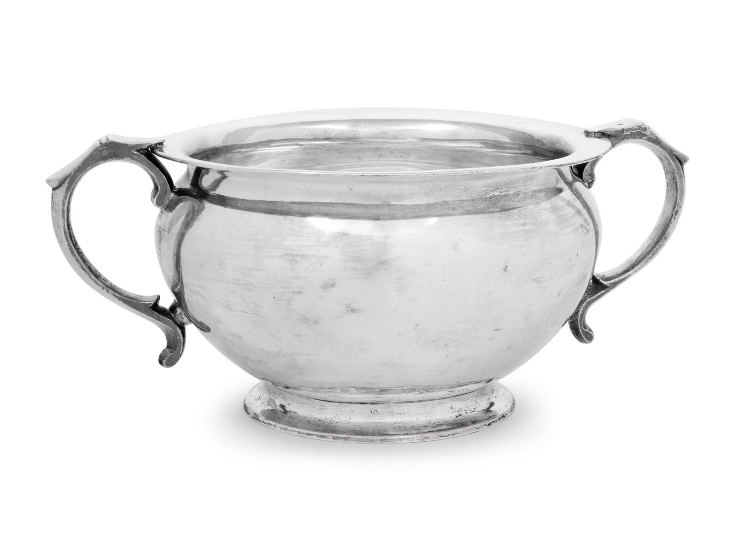 A Continental Silver Handled Bowl