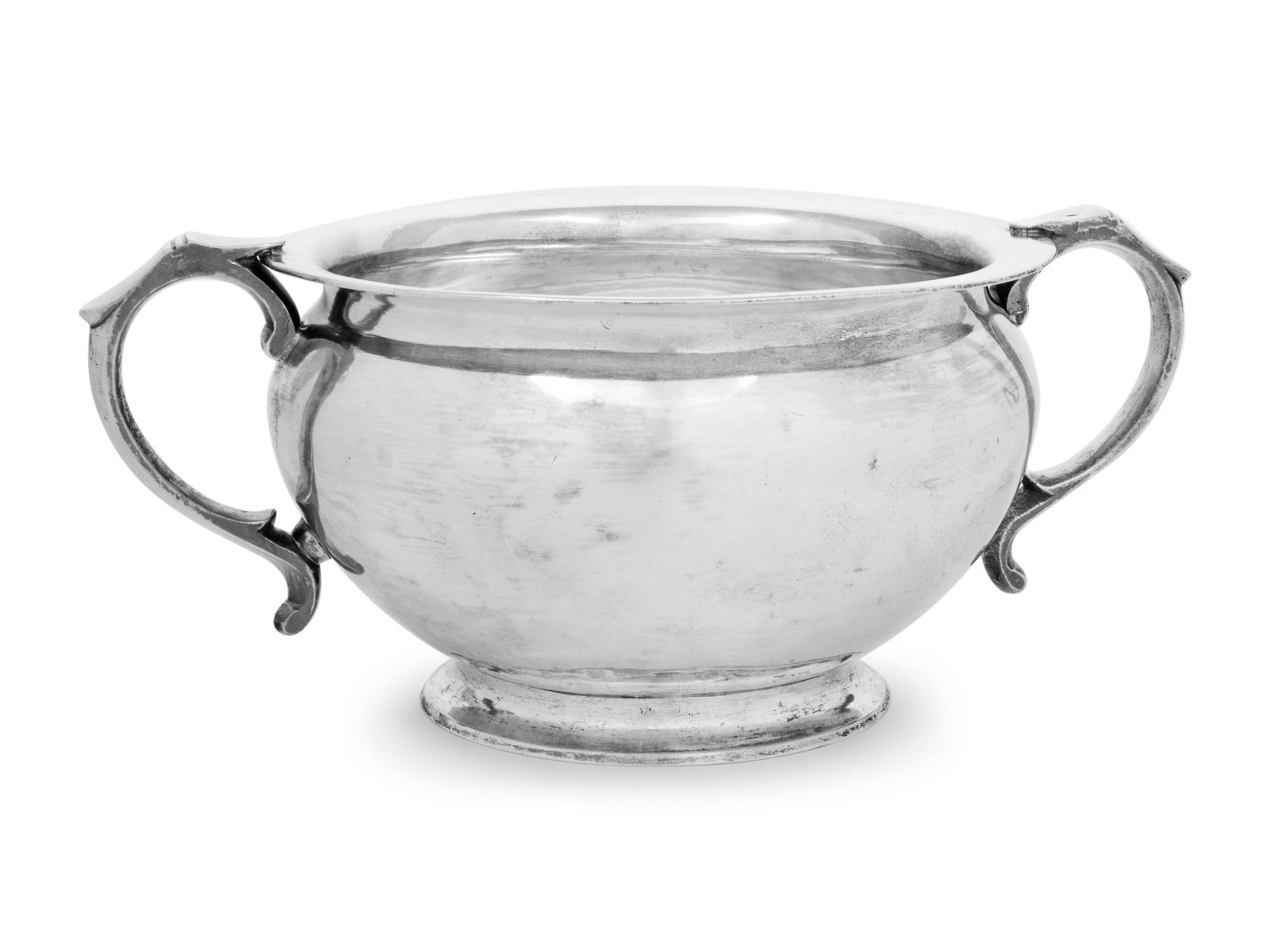 A Continental Silver Handled Bowl