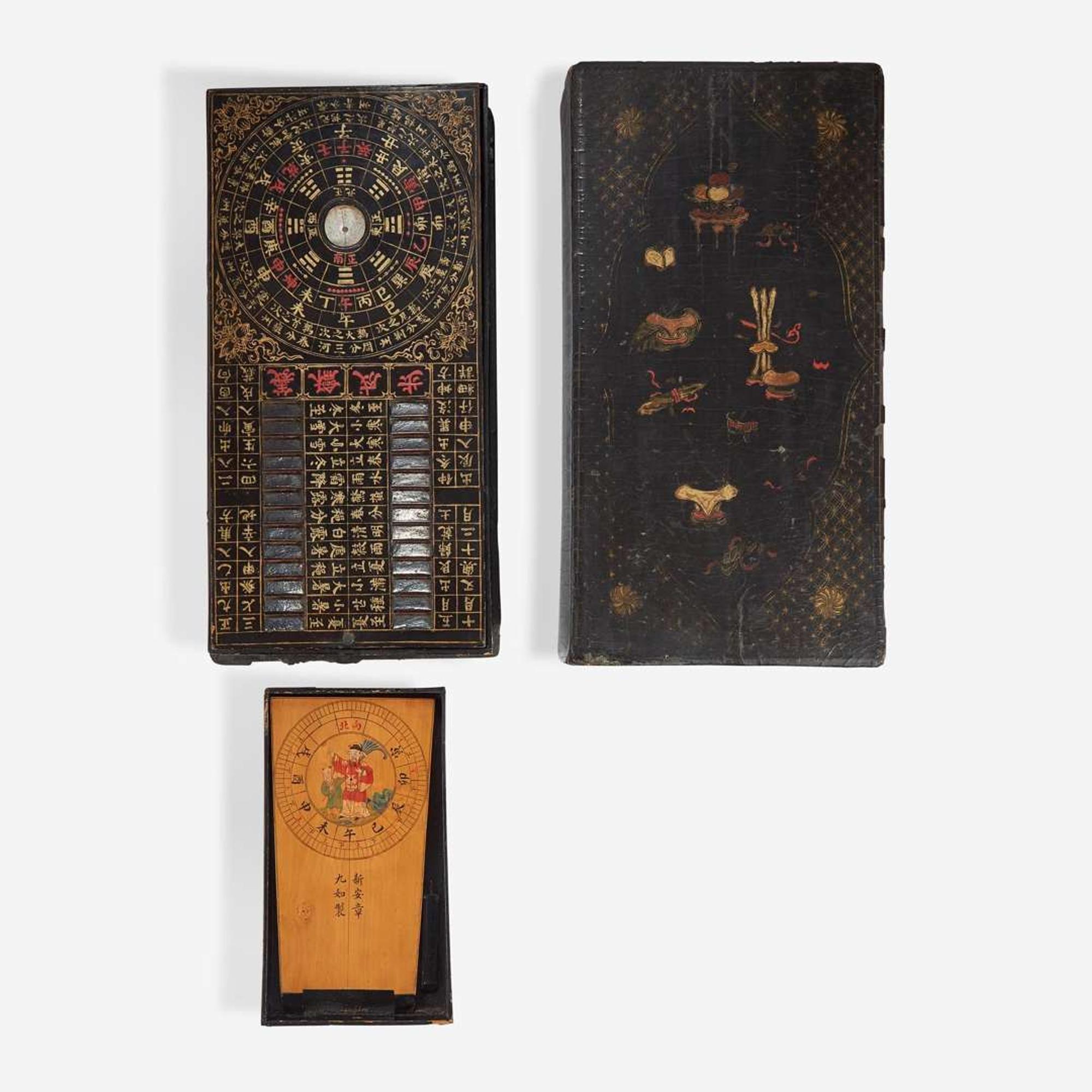 An unusual Chinese lacquer geomancer’s box 19th to early 20th century