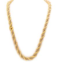 A Collection of 18 Karat Yellow and White Gold Rope Chain Jewelry, 94.60 dwts.