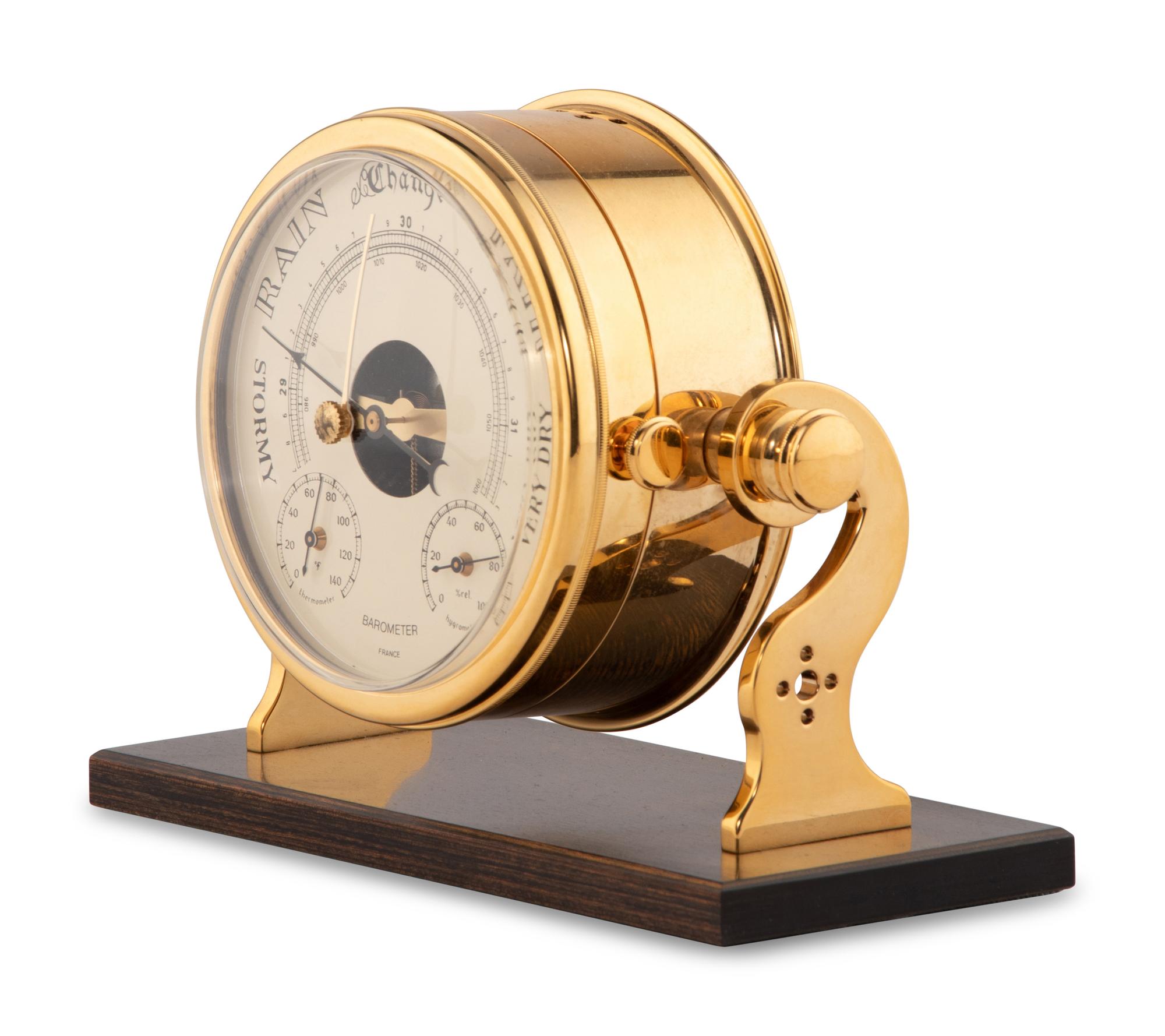 A French Brass Ship's Barometer