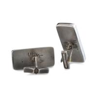 Silver and Turquoise Cuff Links