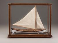 A Painted Wood Model of a Whaling Ship