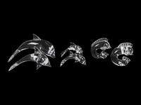 A Group of Six Steuben Glass Aquatic Figures — 20TH CENTURY