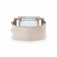 CARTIER, LONDON, RETRO, AQUAMARINE BANGLE BRACELET