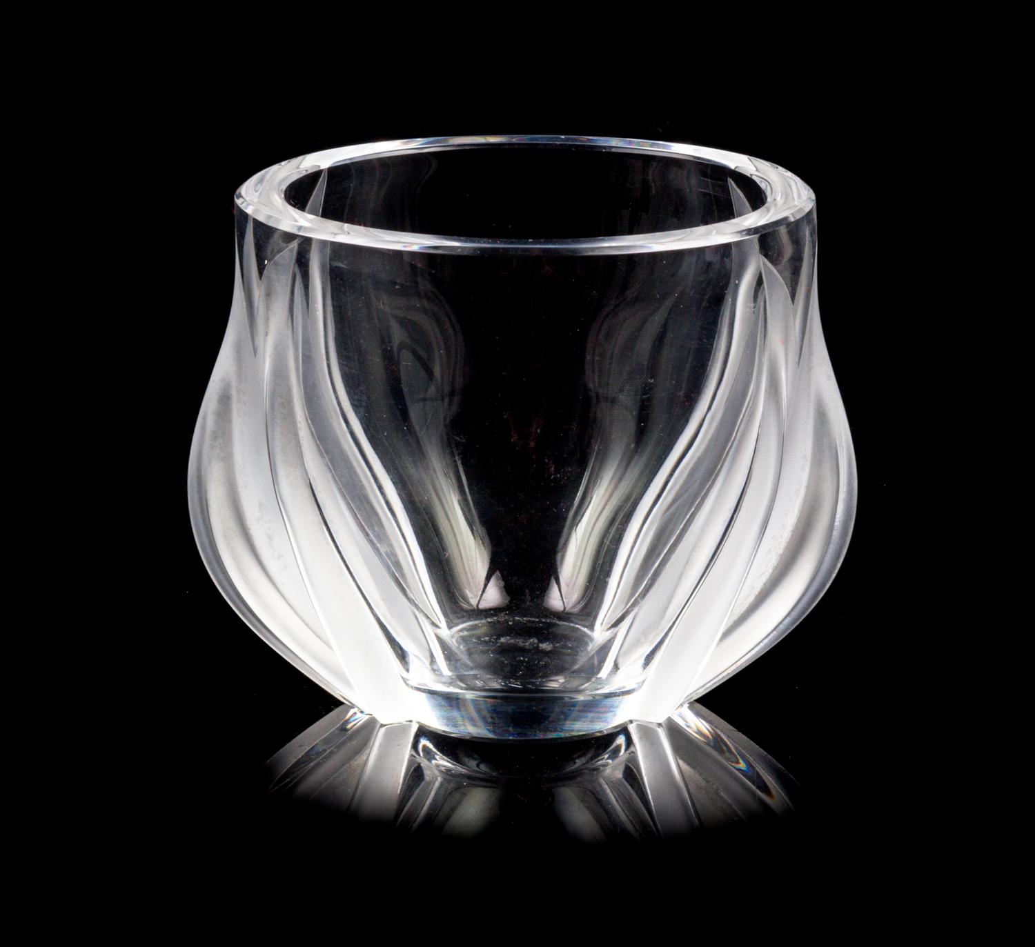 Lalique, , two tulips vase