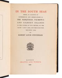 STEVENSON, Robert Louis (1850-1894). In the South Seas . London: Chatto & Windus, 1900.