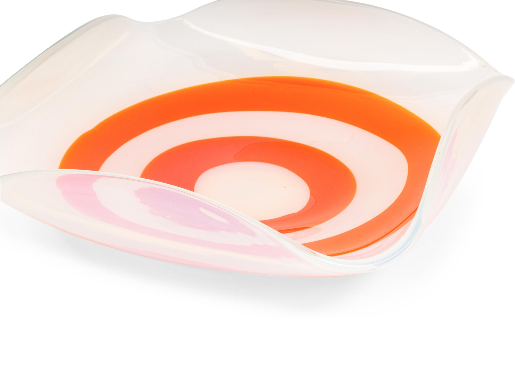 Two Contemporary Art Glass Bowls