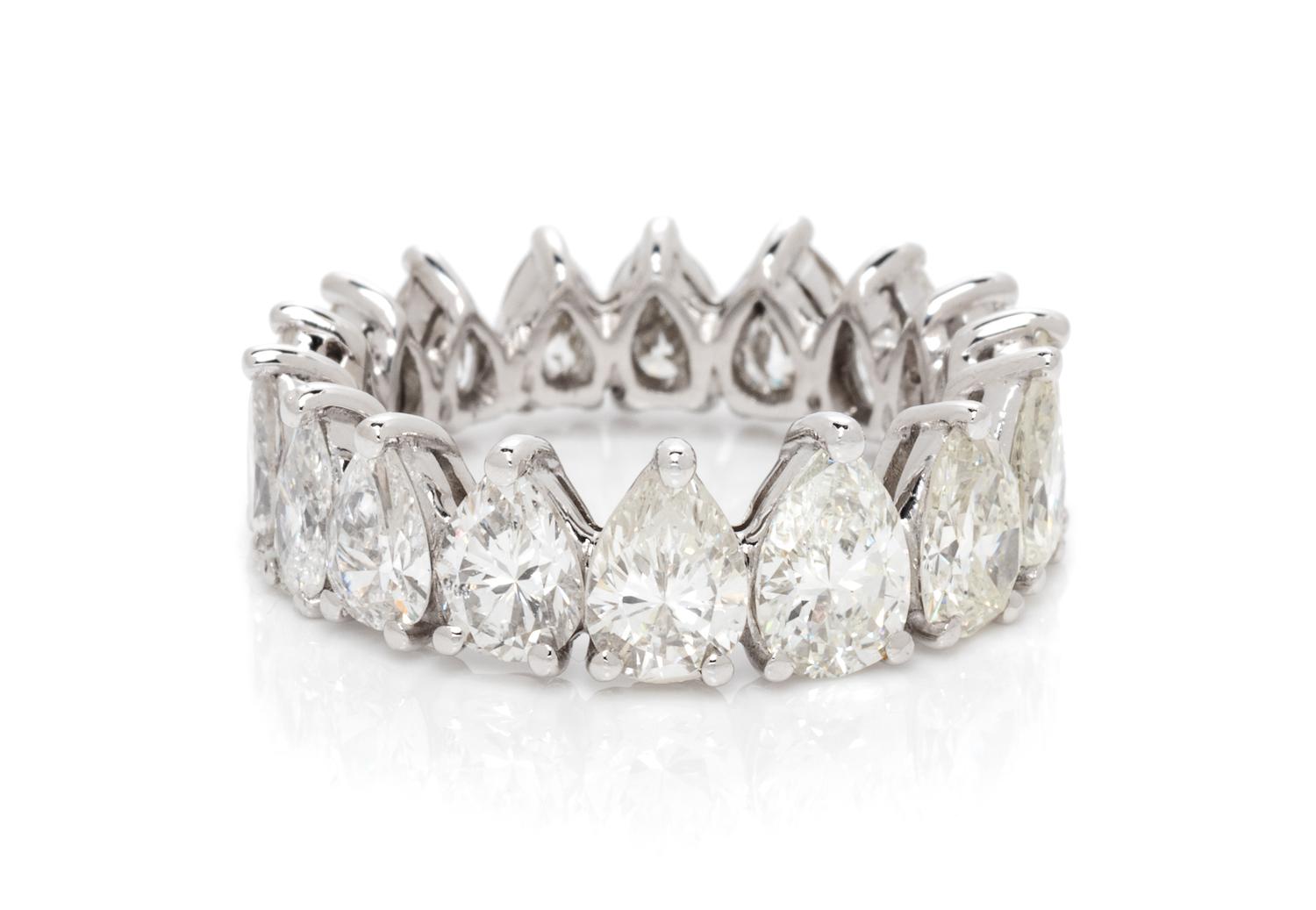 A Platinum and Diamond Eternity Band, 3.85 dwts.