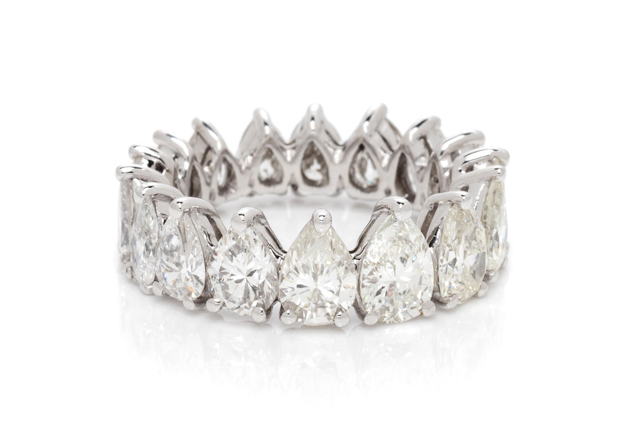 A Platinum and Diamond Eternity Band, 3.85 dwts.