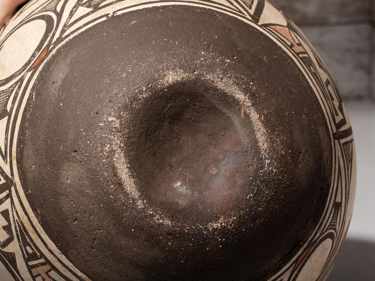 Zuni Polychrome Pottery Olla