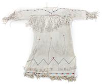 A Group of Plains/ Plateau Area Clothing Length of one dress 34 1/2 inches.