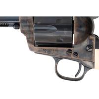 *Consecutively Numbered Pair of Ivory Gripped Colt Single Action Army Revolvers with Black Powder Frames and Bullseye Ejectors in Boxes